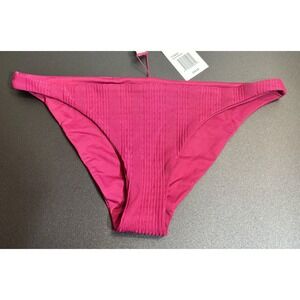 L*Space NWT Camacho Ribbed‎ Bikini Bottom Cabernet Size Small MSRP $79